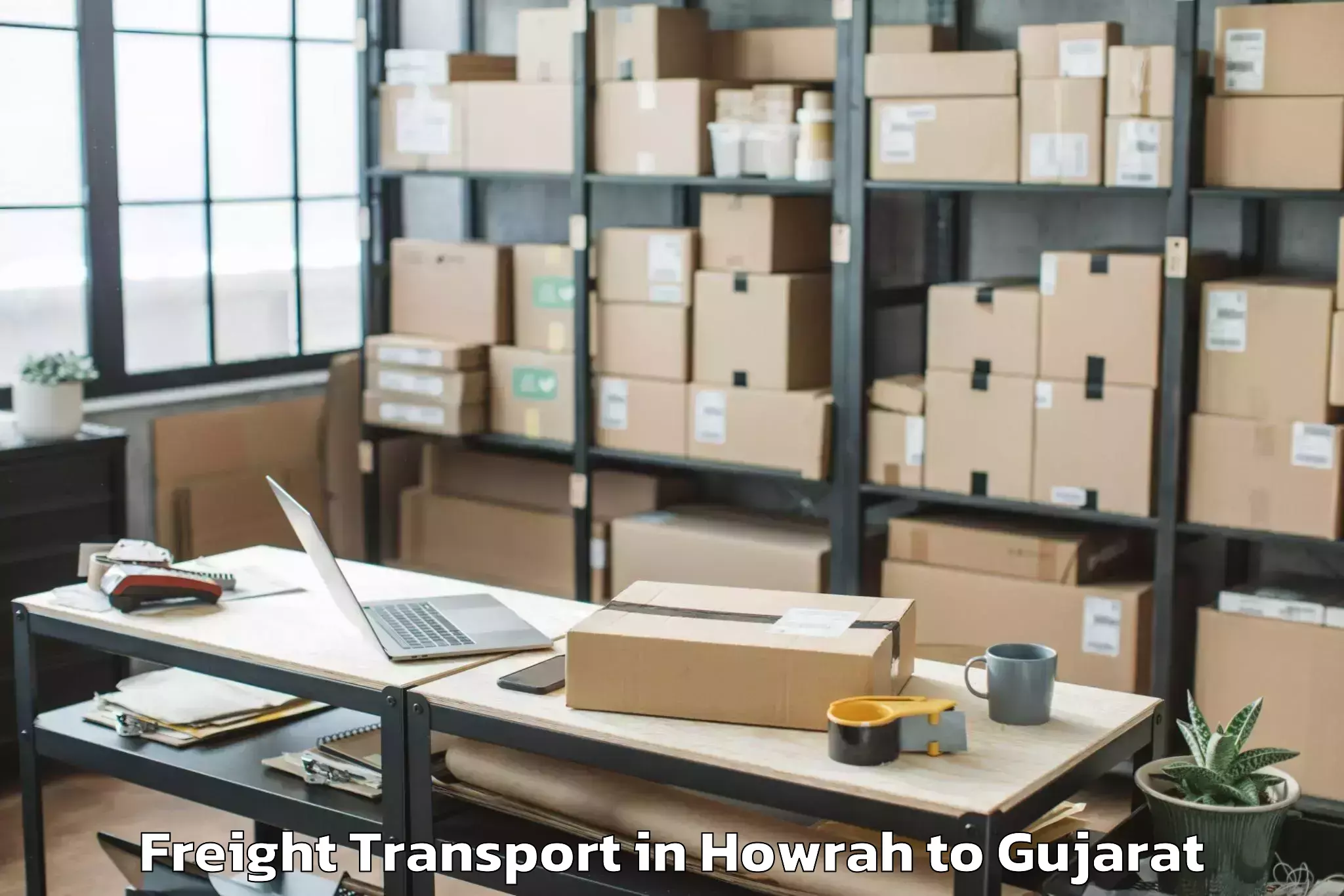 Discover Howrah to Savar Kundla Freight Transport